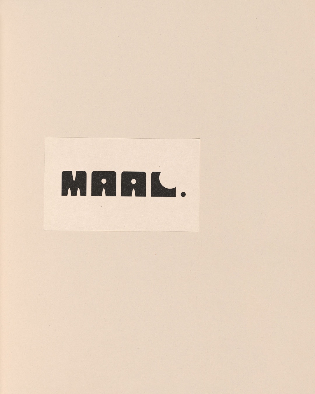Maal folder - manila